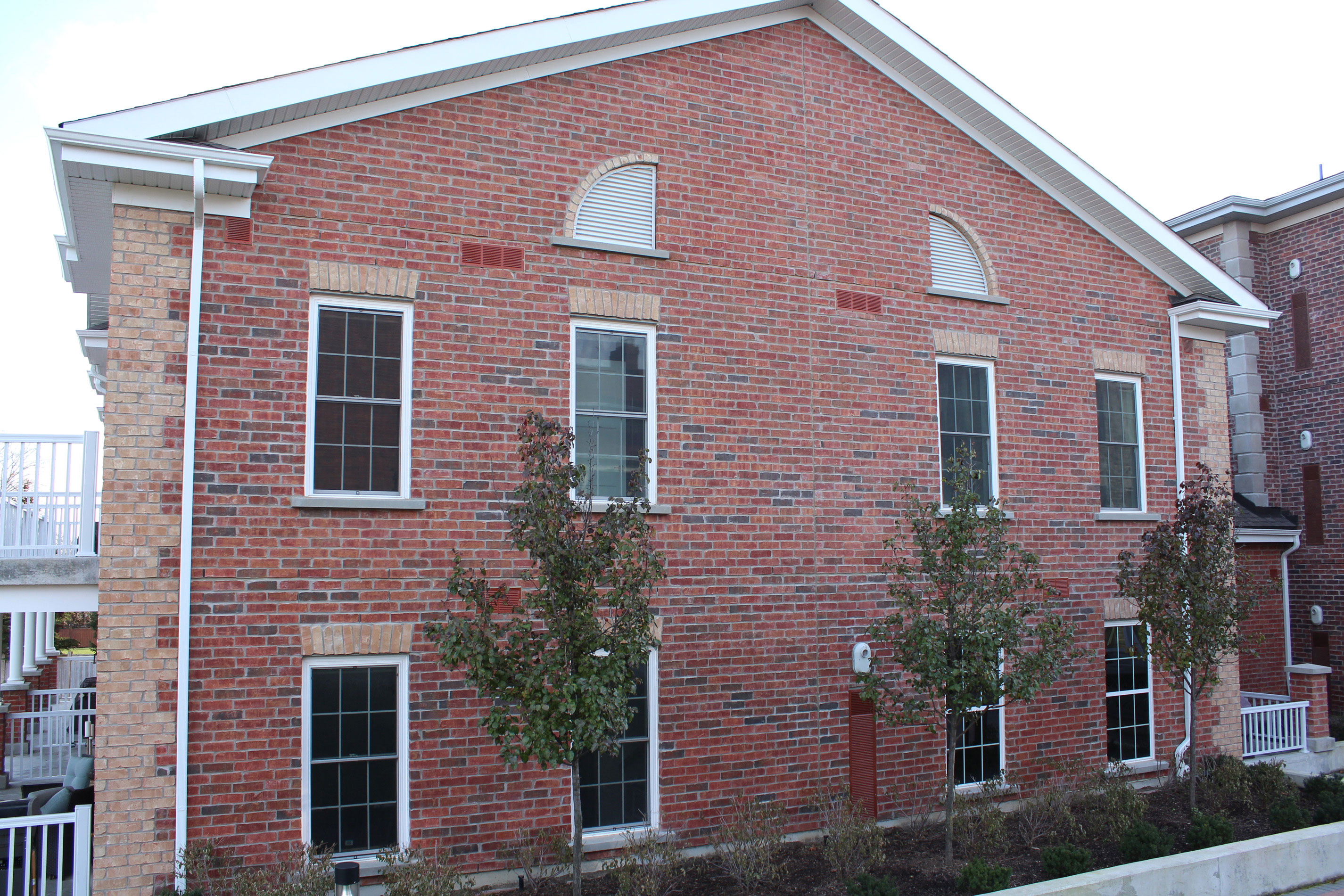 Side of Main building - Brick color is Olde Huron with Olde Cambridge accent